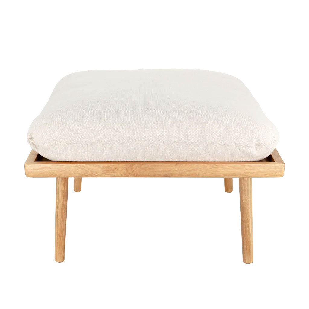 Lounge Around Shuffle Puf - Oak/White Sands - Umage