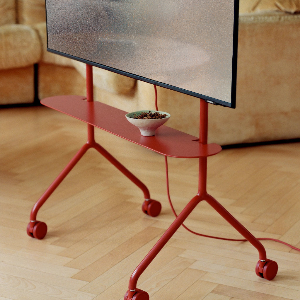 Pipe Shelf - Burnin' Red - Pedestal