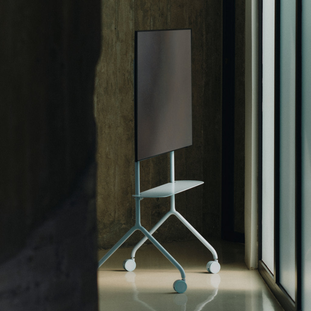 Moon Light TV Stander - Powder Blue - Pedestal