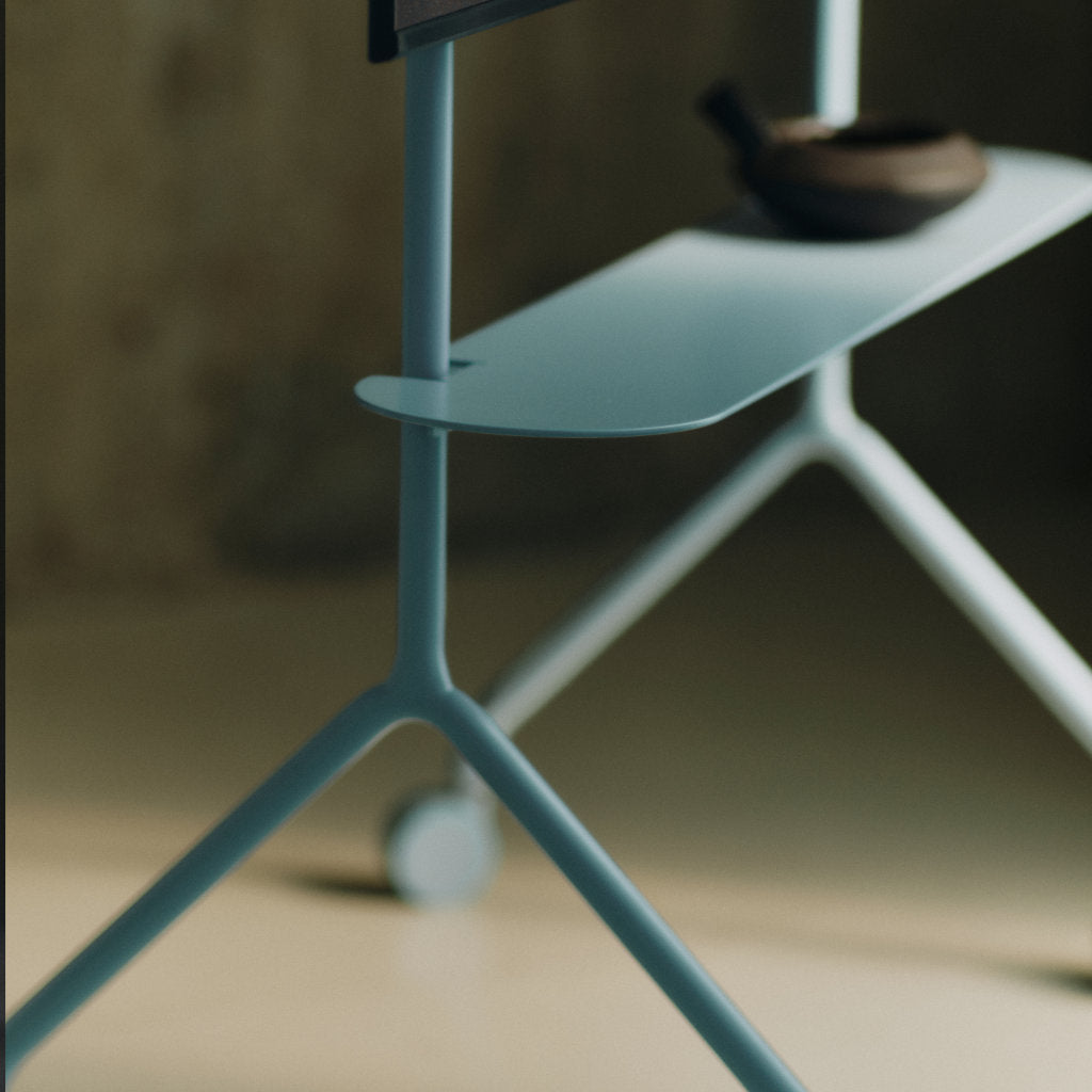 Pipe Shelf - Powder Blue - Pedestal