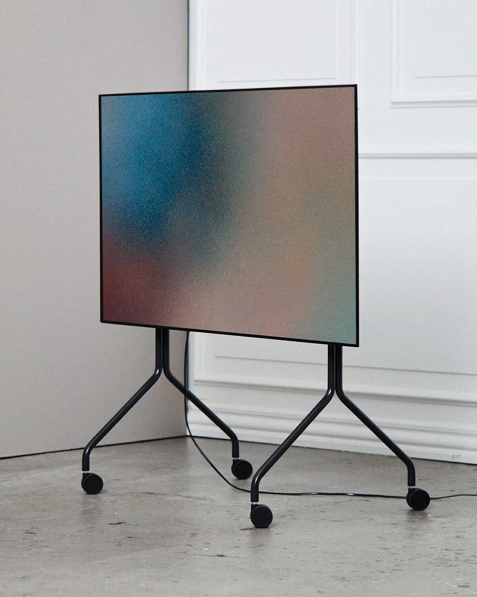 Moon Rollin' TV Stander - Charcoal - Pedestal
