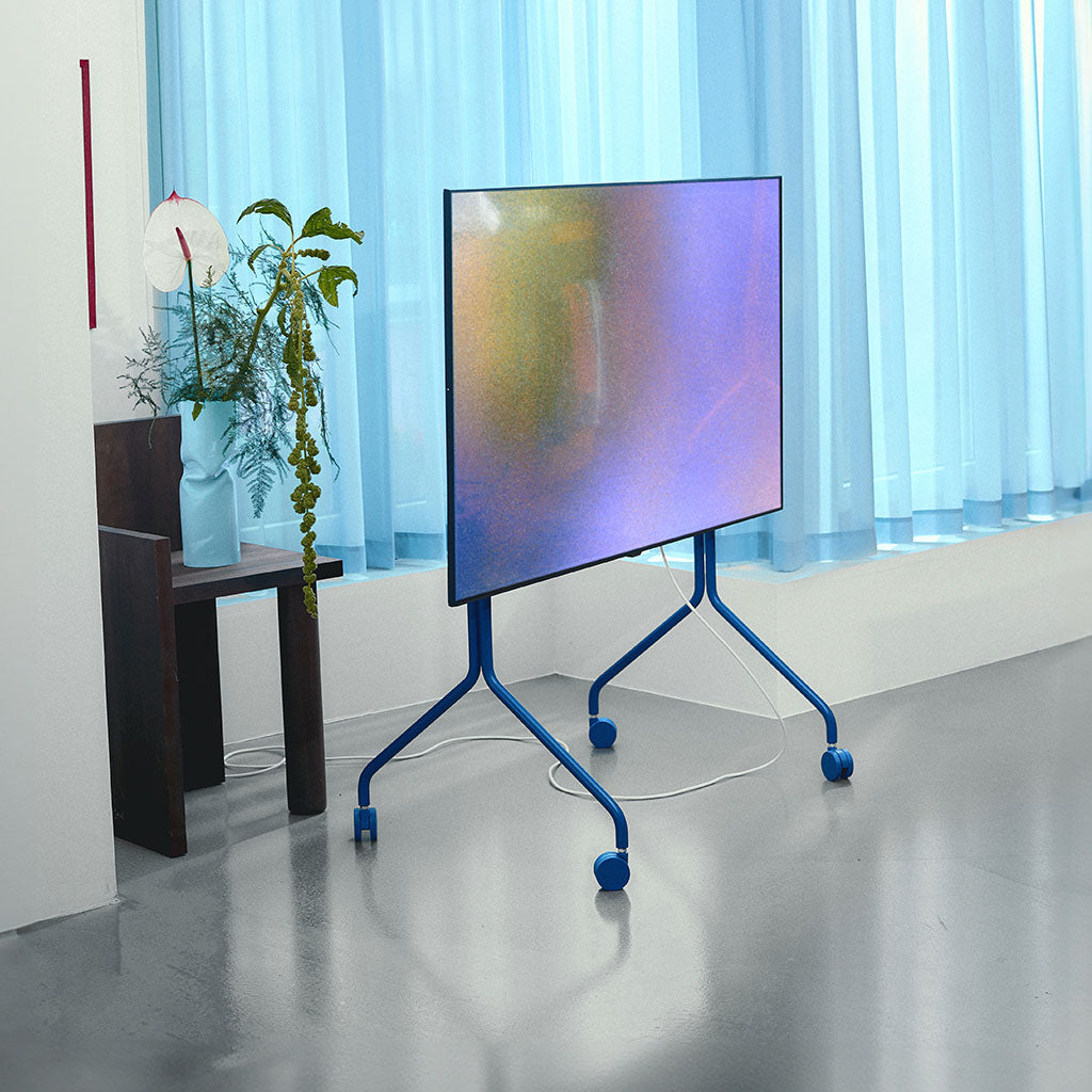 Moon Rollin' TV Stander - Ultra Marine - Pedestal