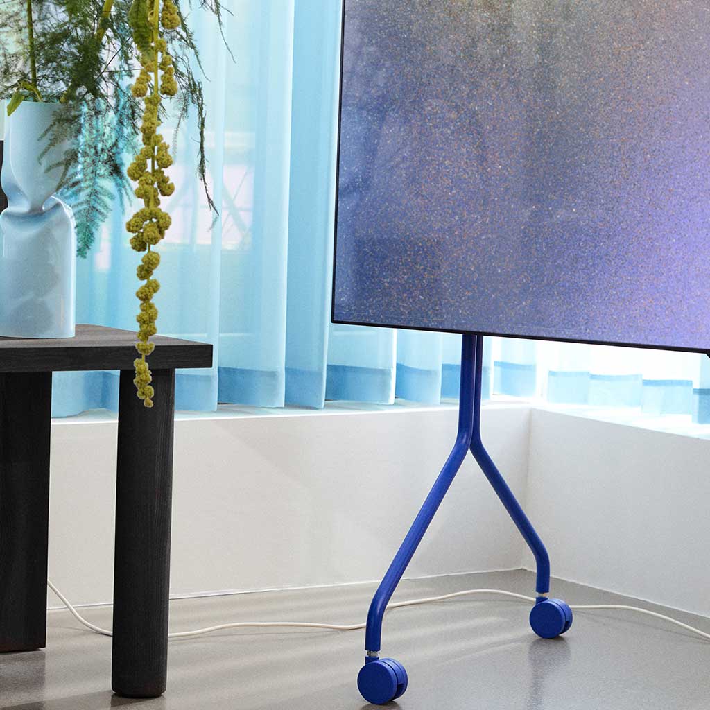 Moon Rollin' TV Stander - Ultra Marine - Pedestal