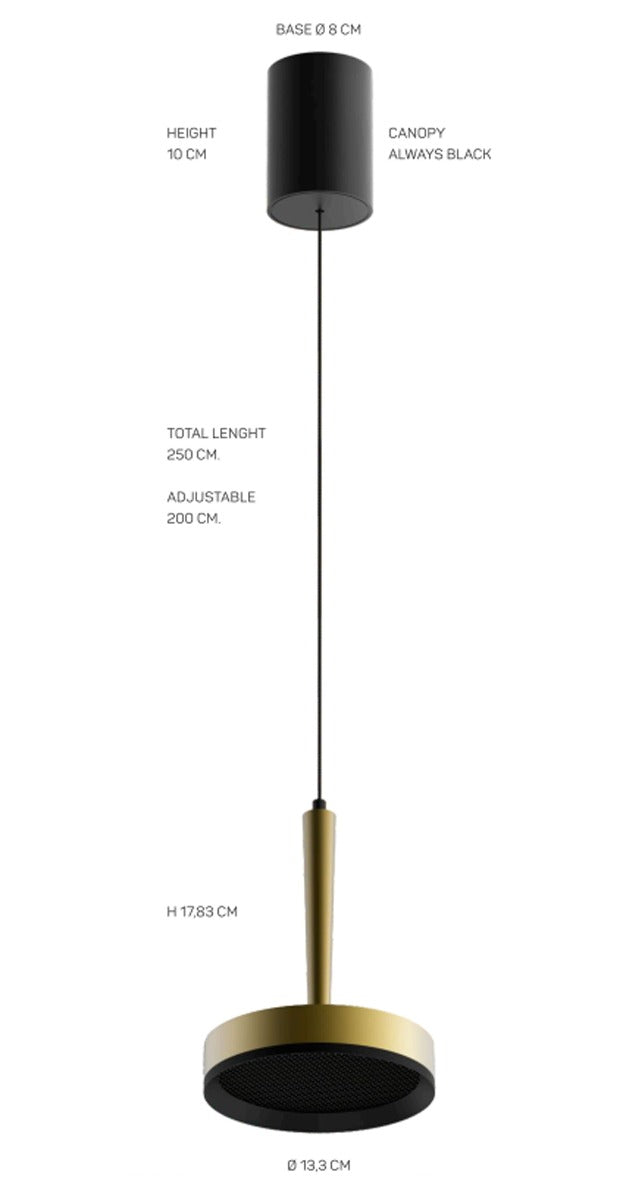 NYX P1 Pendel - Mat Bronze - Loom Design