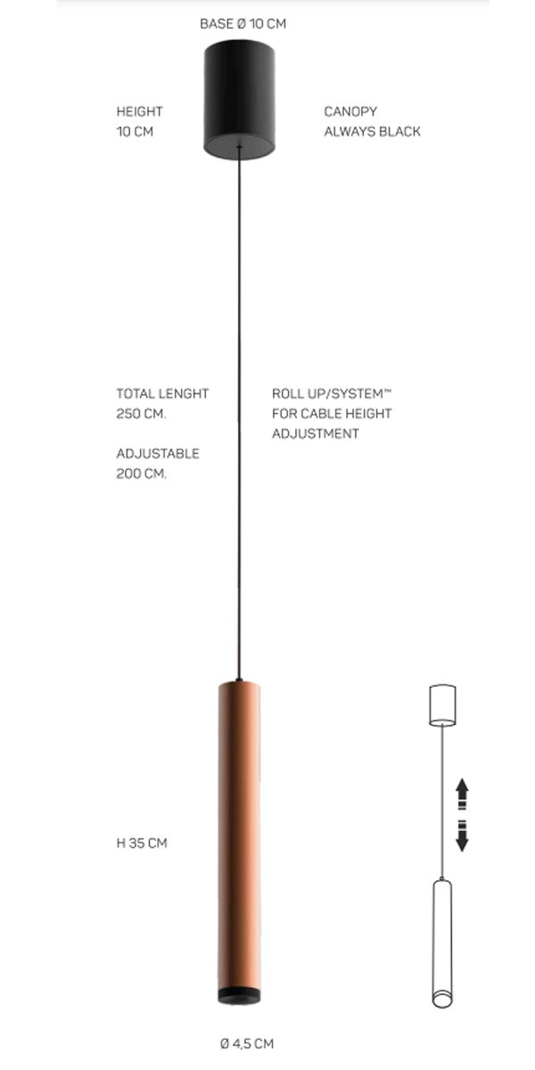 NYX P2 Pendel - Mat Bronze - Loom Design