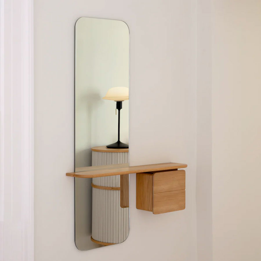 One More Look Spejl - Oak - H: 118 cm - Umage