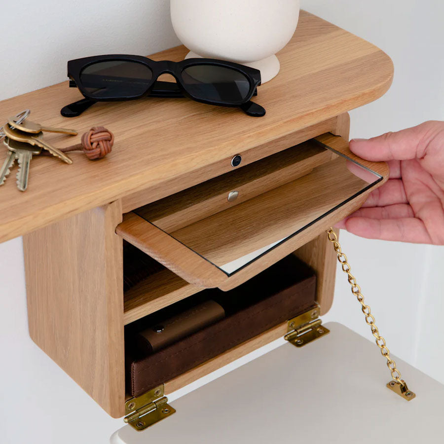 One More Look Spejl - Oak - H: 118 cm - Umage