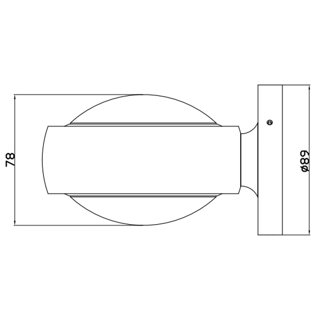 Optic væglampe - Hvid - Loom Design