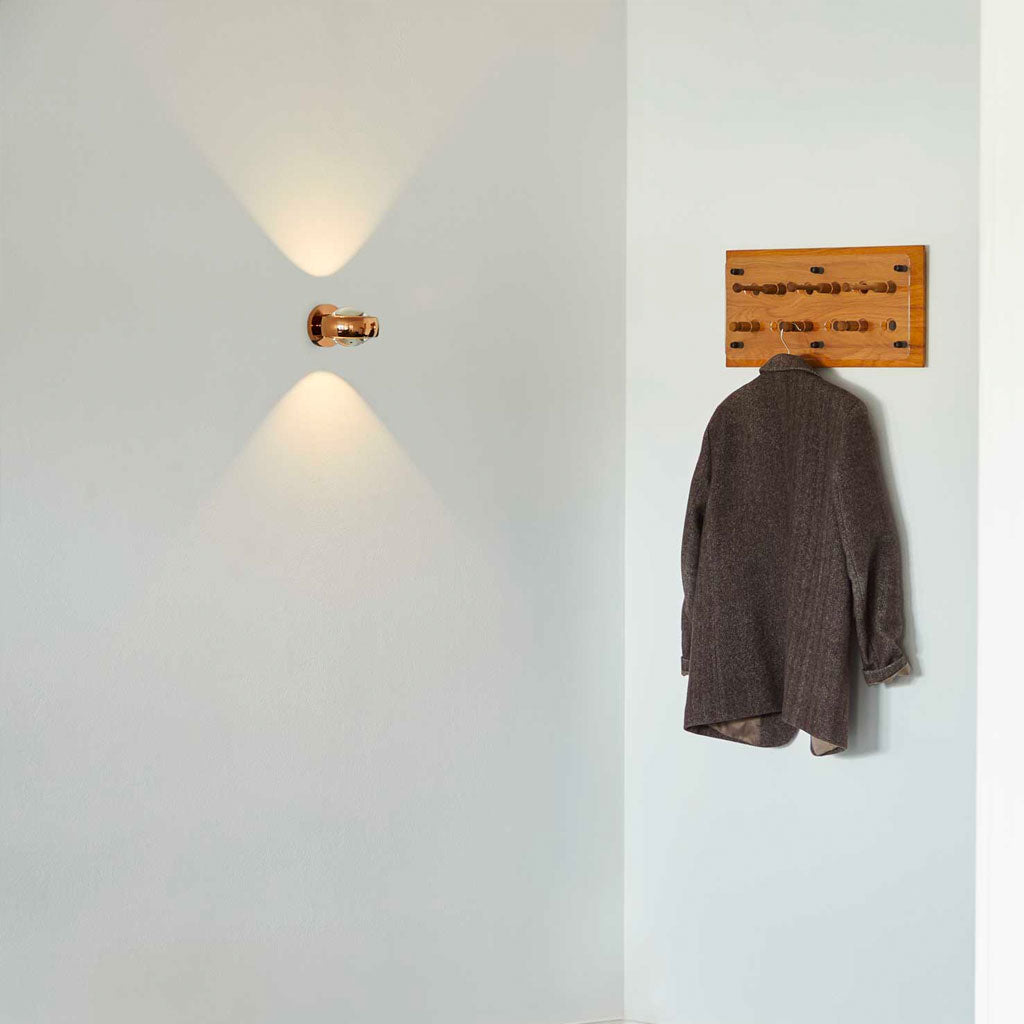 Optic væglampe - Rosa Guld - Loom Design