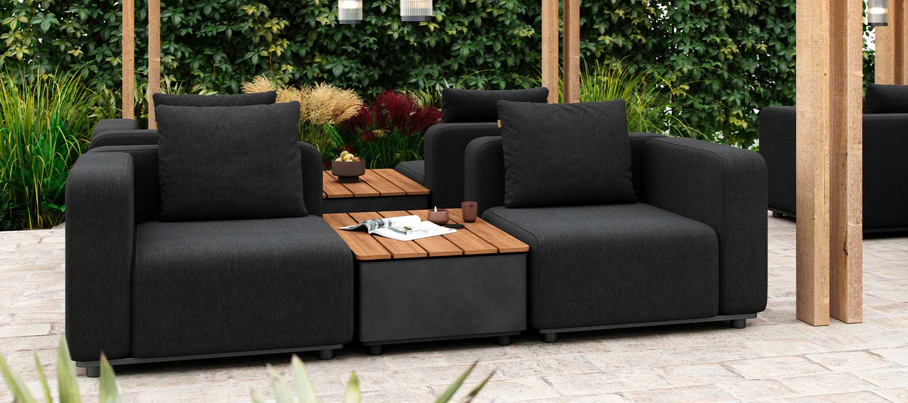 Patio Storage Table Udendørs sofabord - SACKit