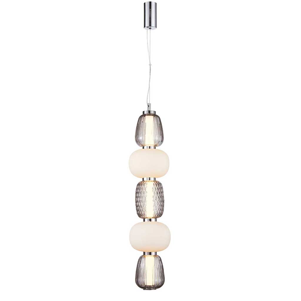 Pearl 5 Pendel - Røget/Grå - Loom Design