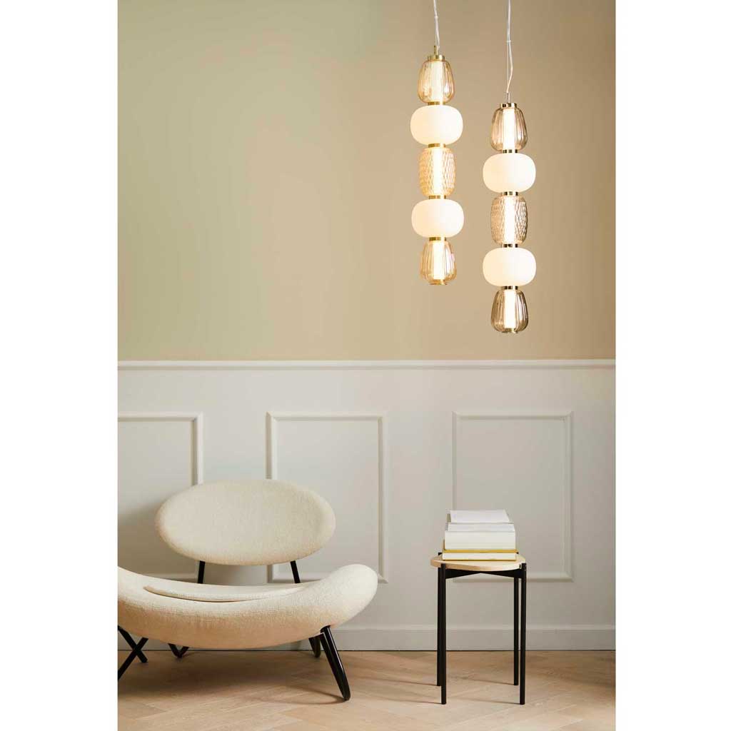 Pearl 5 Pendel - Røget/Grå - Loom Design
