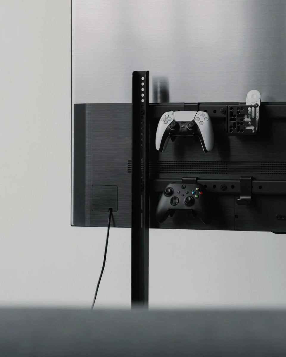 Bendy Low TV Stander - Charcoal - Pedestal