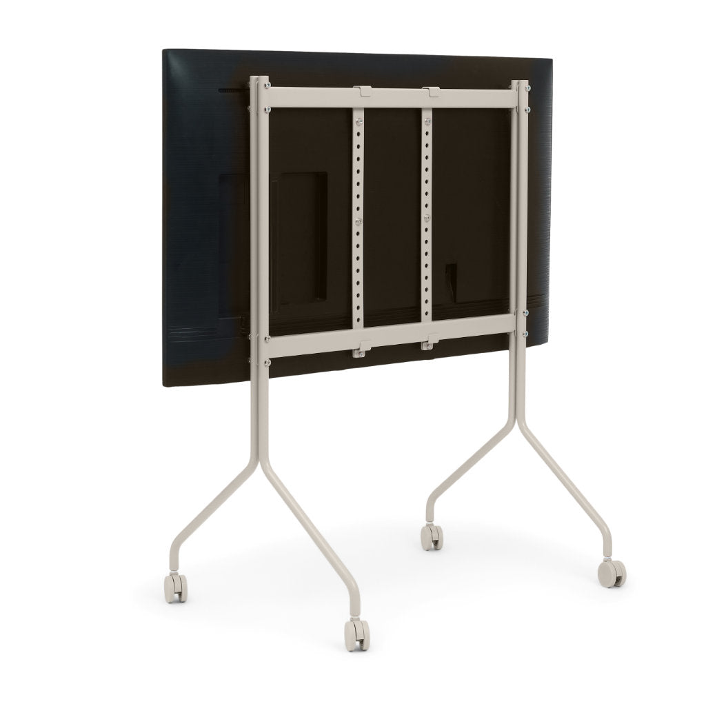 Moon Rollin' TV Stander - Oat - Pedestal