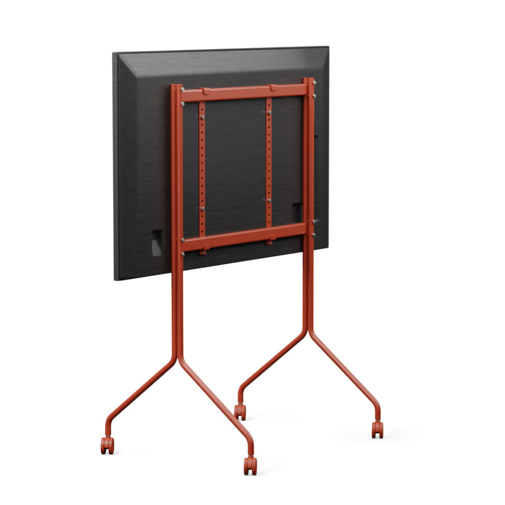 Moon Rollin' Tall TV Stander - Burnin' Red - Pedestal