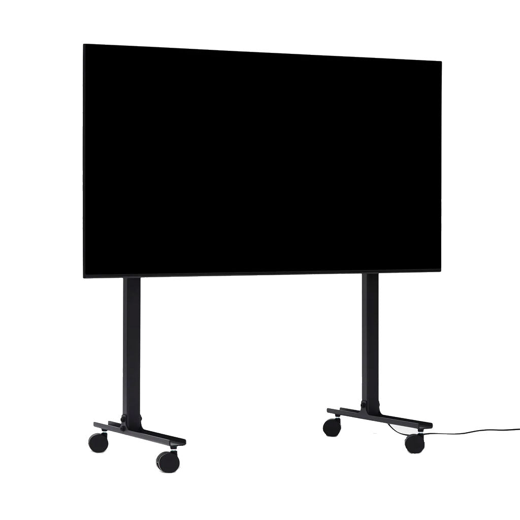 Straight Rollin' TV Stander - Charcoal - Pedestal
