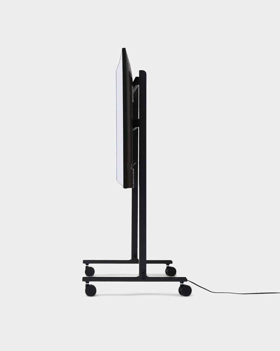 Straight Rollin' TV Stander - Charcoal - Pedestal