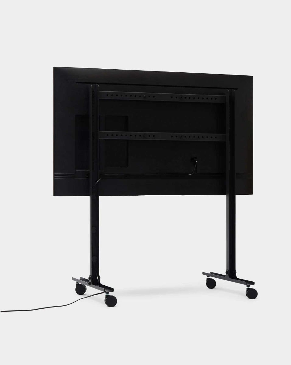 Straight Rollin' TV Stander - Charcoal - Pedestal