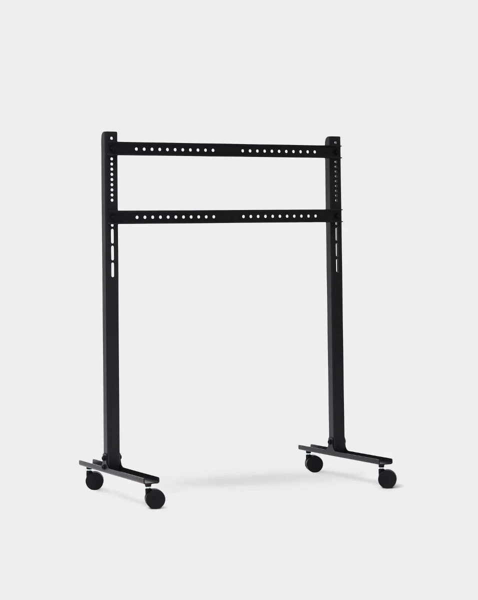 Straight Rollin' TV Stander - Charcoal - Pedestal
