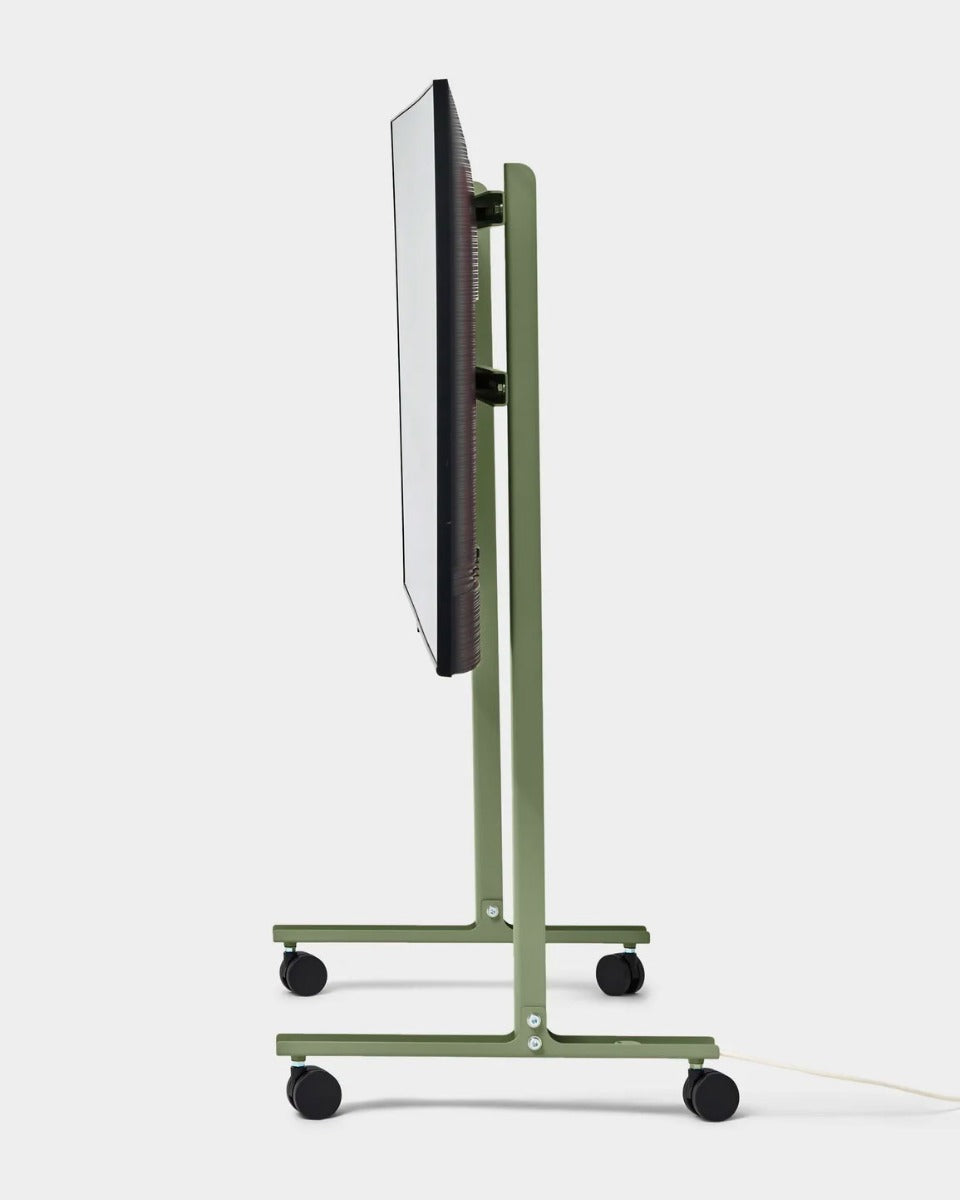 Straight Rollin' TV Stander - Mossy Green - Pedestal