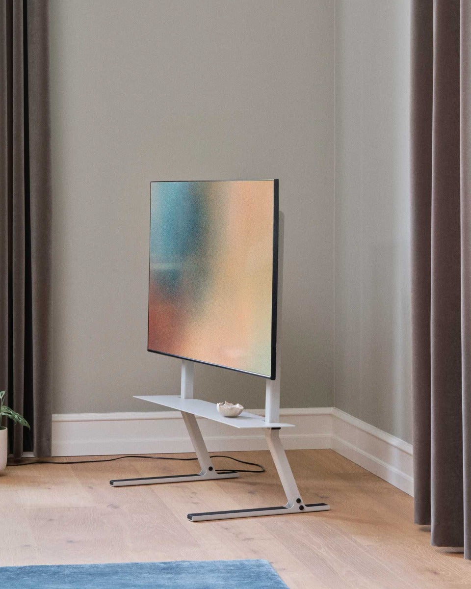 Bendy Tall TV Stander - Charcoal - Pedestal