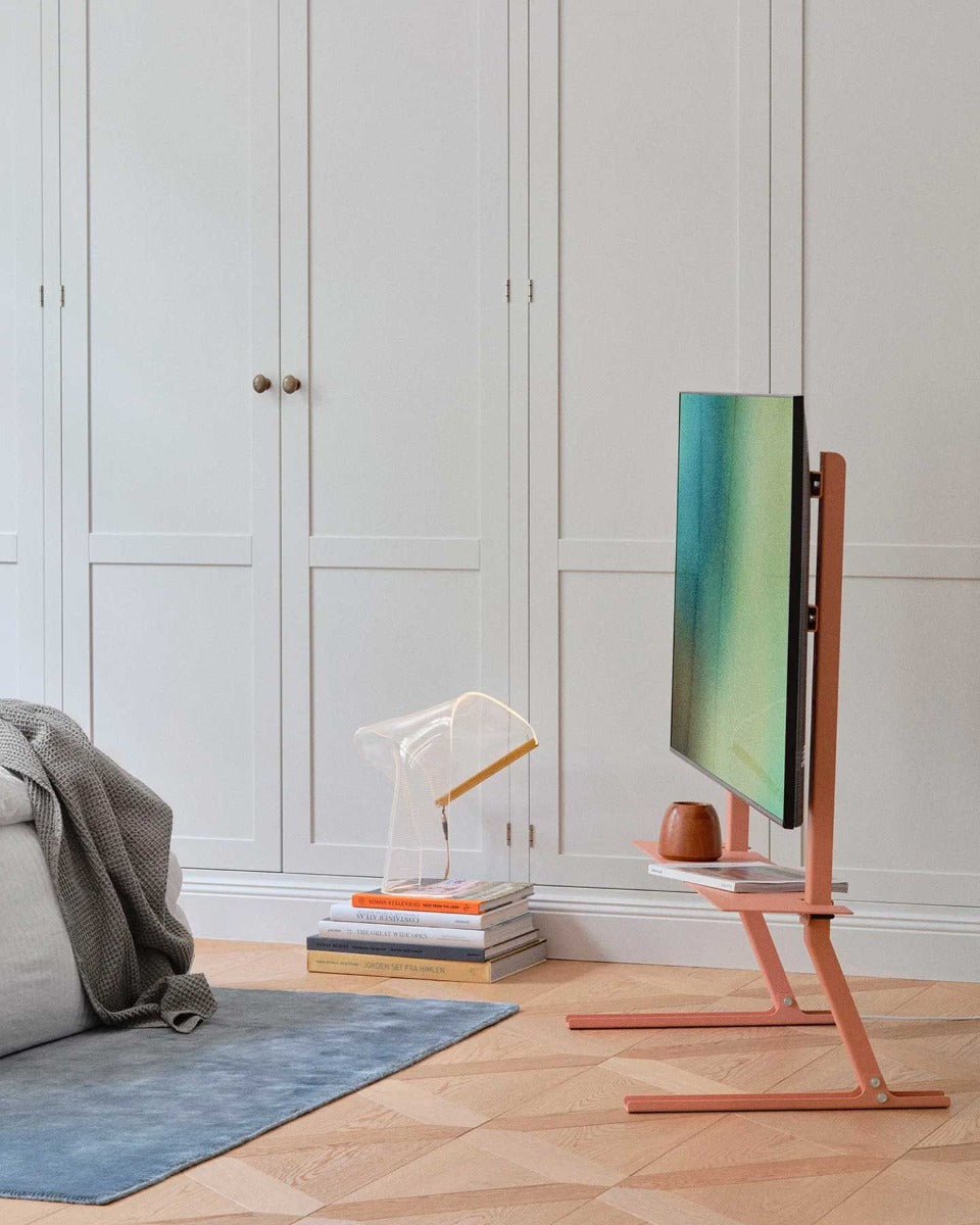 Bendy Tall TV Stander - Charcoal - Pedestal