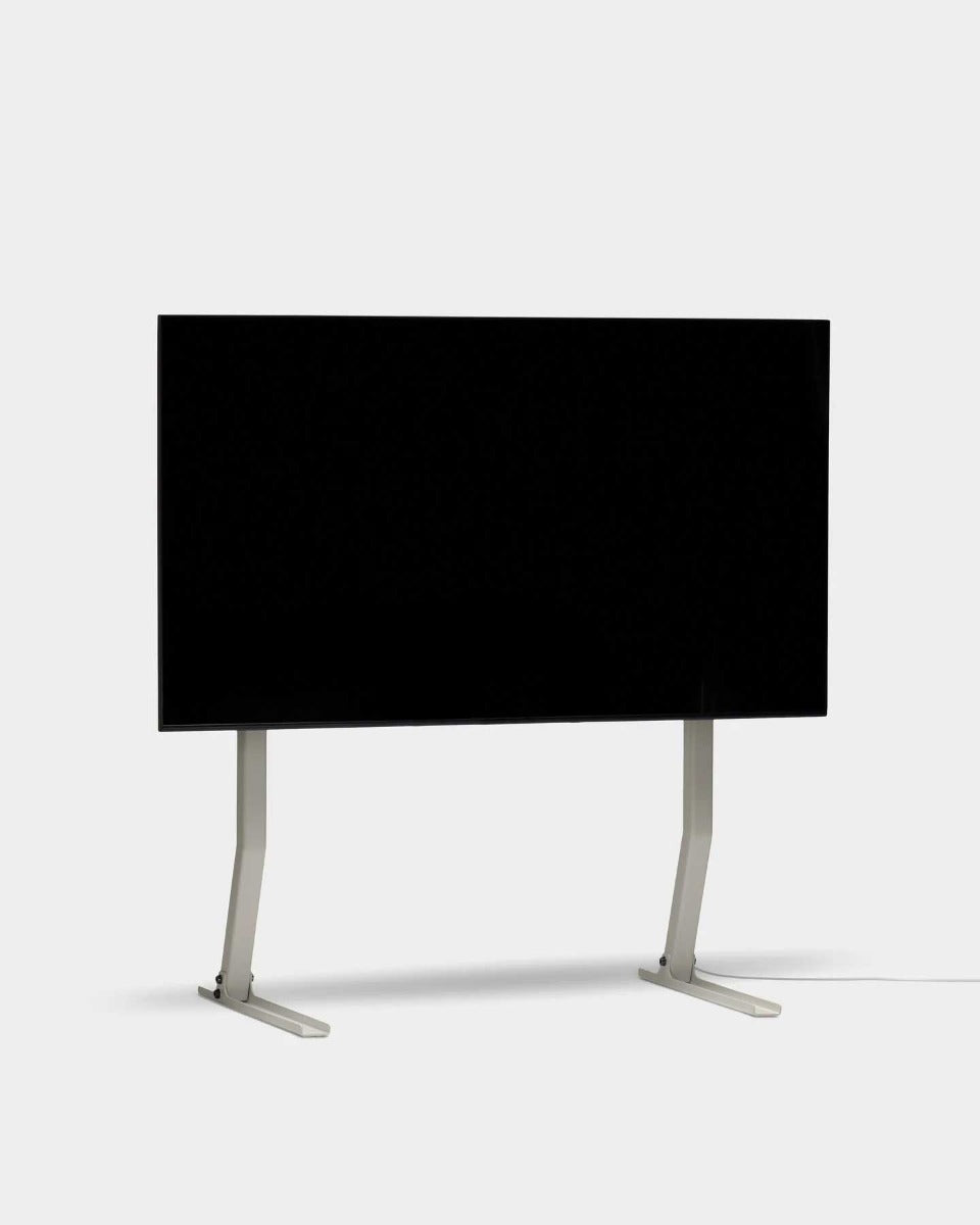 Bendy Tall TV Stander - Mushroom - Pedestal