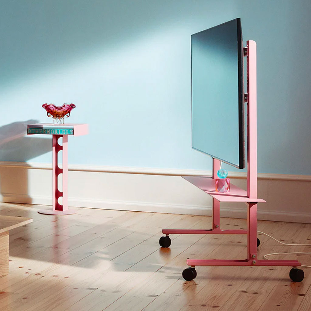 Plate Shelf - Bubble Gum - Pedestal