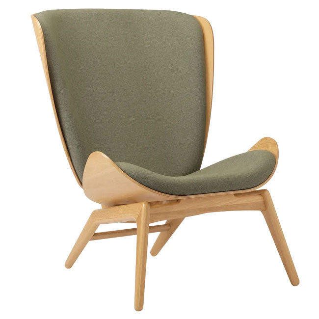 The Reader Lænestol - Oak/Morning meadows - H: 105 cm - Umage