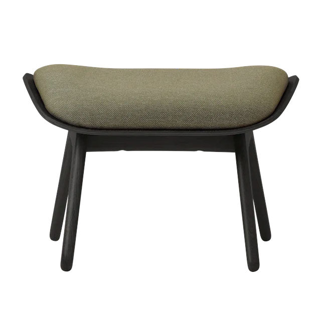 The Reader Ottoman Skammel - Black/Morning meadows - 42x60 cm - Umage