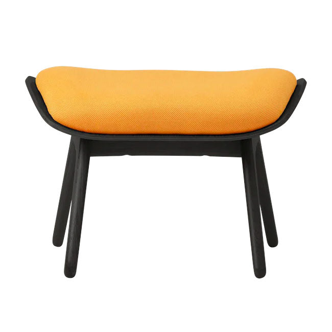 The Reader Ottoman Skammel - Black/Tangerine - 42x60 cm - Umage