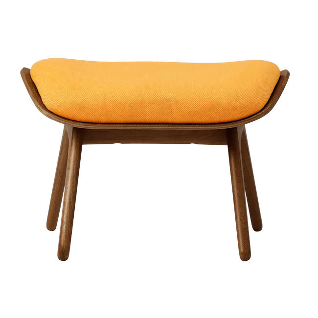 The Reader Ottoman Skammel - Dark Oak/Tangerine - 42x60 cm - Umage