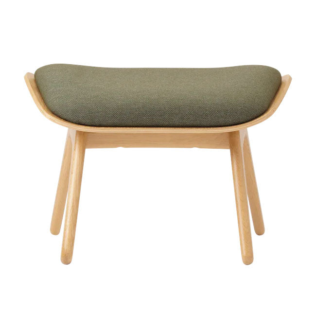 The Reader Ottoman Skammel - Oak/Morning meadows - 42x60 cm - Umage