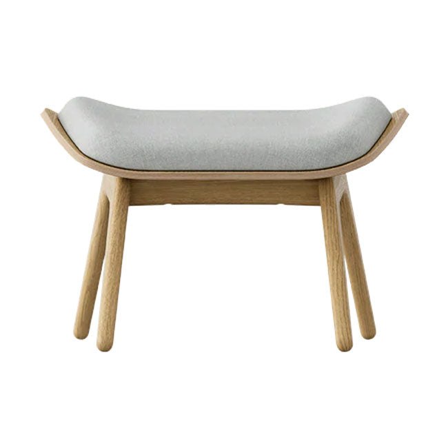 The Reader Ottoman Skammel - Oak/Sterling - 42x60 cm - Umage