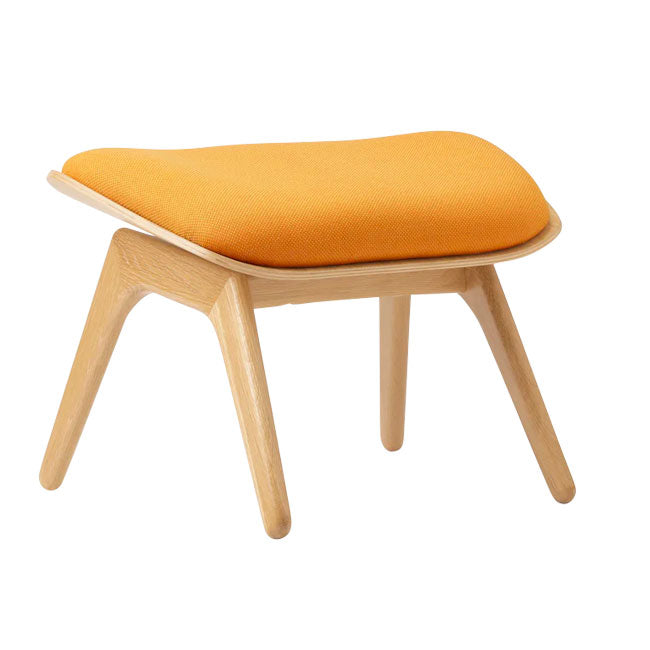The Reader Ottoman Skammel - Oak/Tangerine - 42x60 cm - Umage