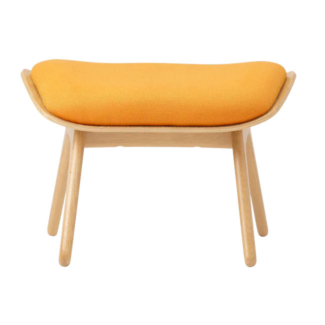 The Reader Ottoman Skammel - Oak/Tangerine - 42x60 cm - Umage