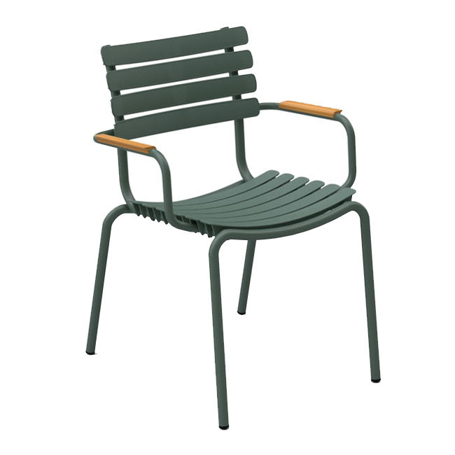 ReClips Dining chair - Bamboo/Olive green - HOUE
