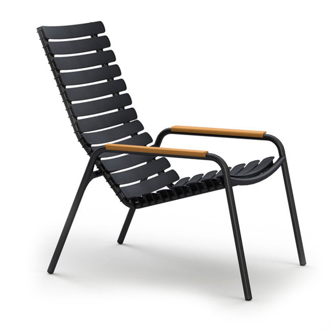 ReClips Lounge chair - Bamboo/Black - HOUE