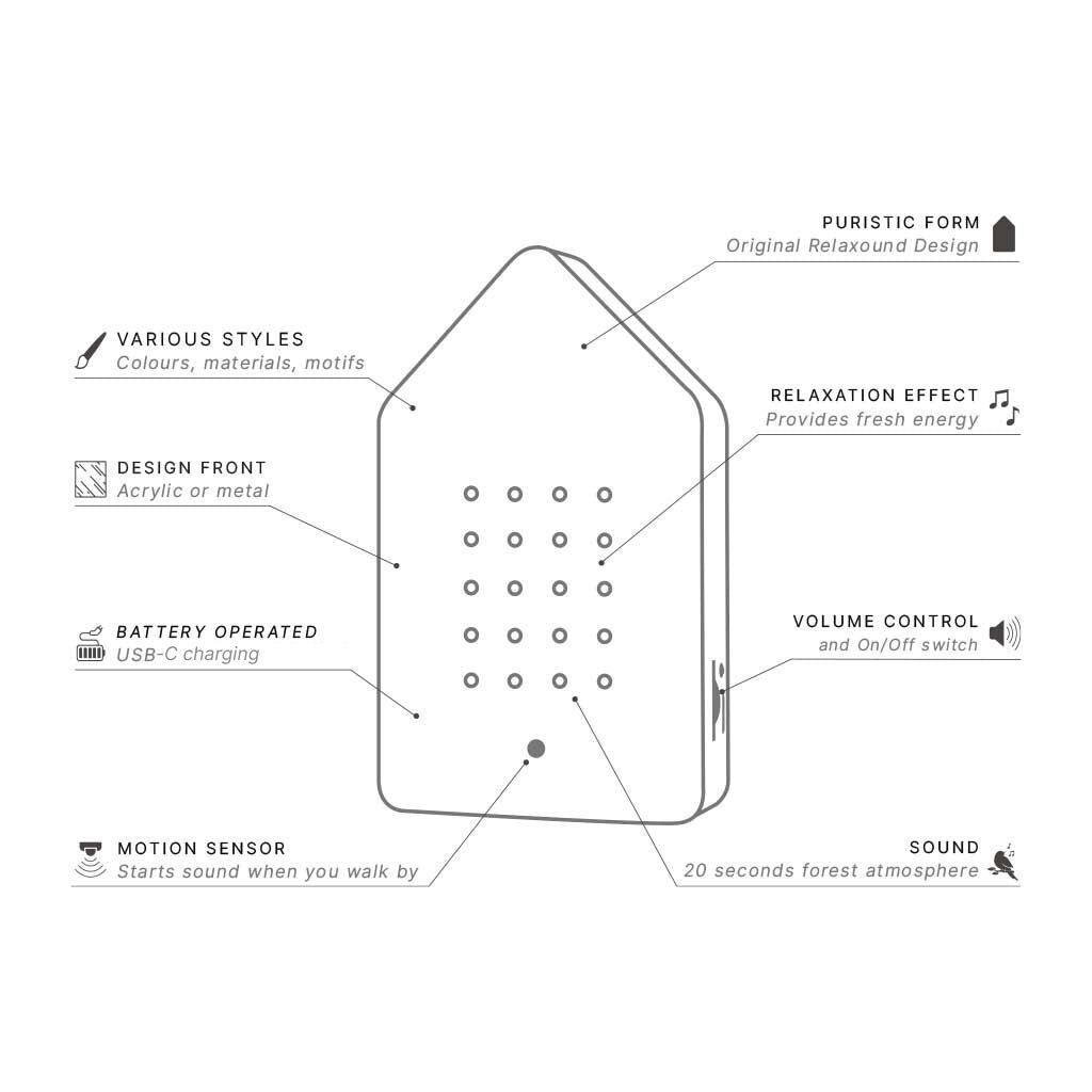 Birdybox - Røget eg front - Relaxound