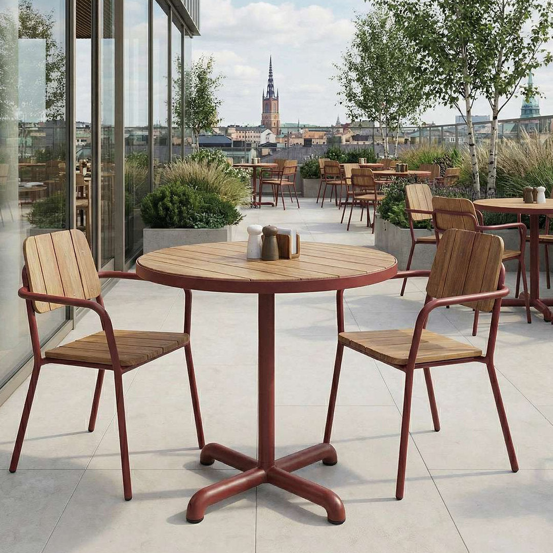 Kirra Café Table - Chestnut - SACKit