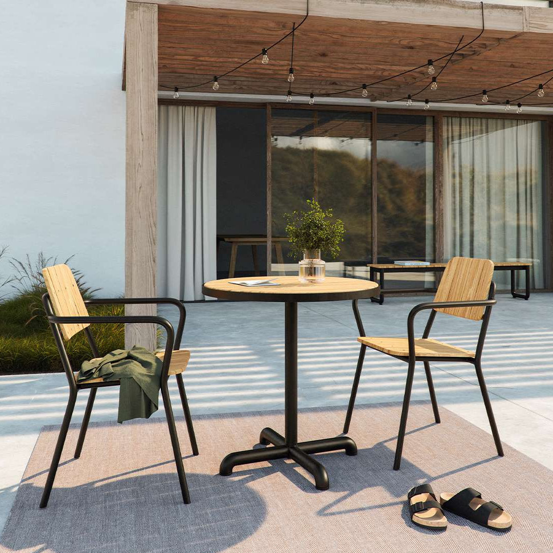 Kirra Café Table - Noir - SACKit