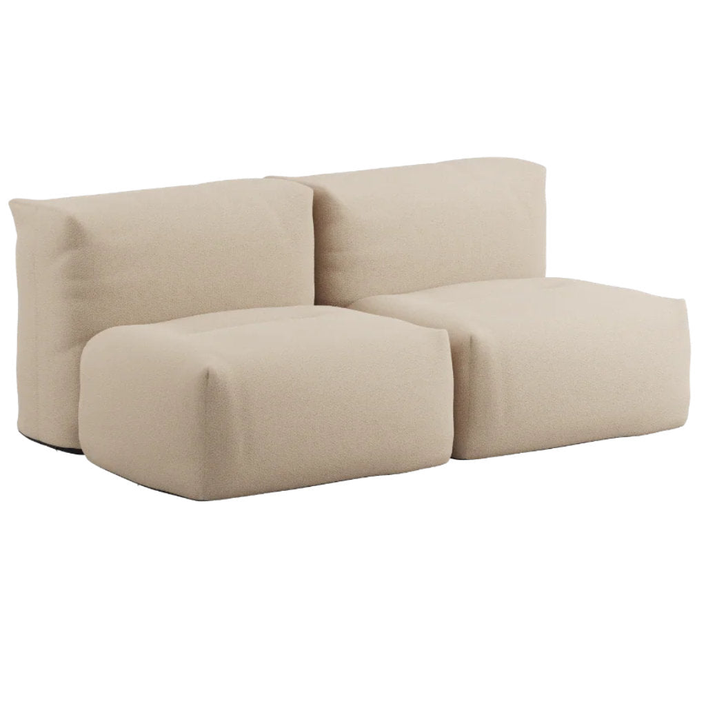 Soft Udendørs Sofa - 2 Pers. - Boucle Beige - SACKit