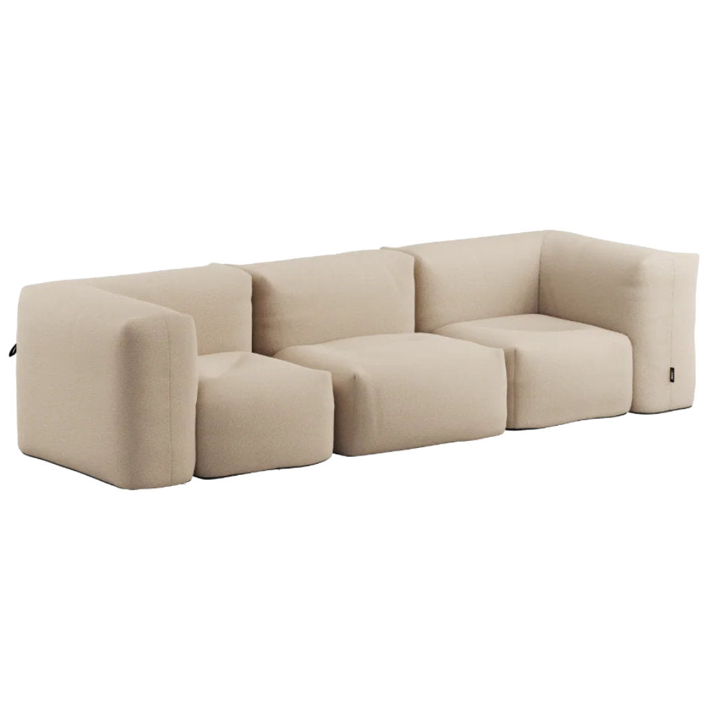 Soft Udendørs Sofa - 3 Pers. - Boucle Beige - SACKit