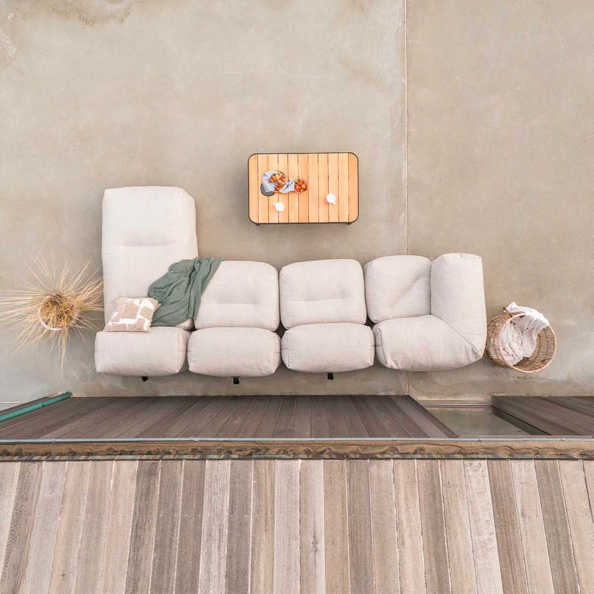 Soft Udendørs Sofa - 5 Pers. hjørnesofa - Kirra Sand - SACKit