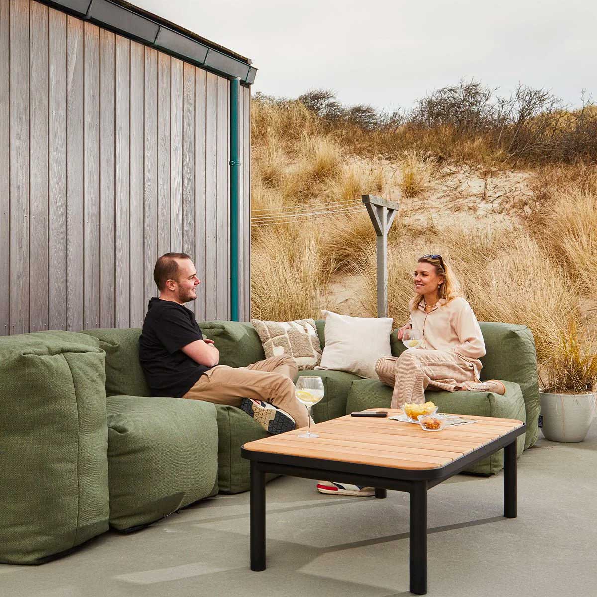 Soft Udendørs Sofa - 5 Pers. hjørnesofa - Kirra Sand - SACKit