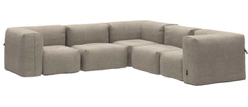 Soft Udendørs Sofa - 5 Pers. hjørnesofa - Kirra Sand - SACKit