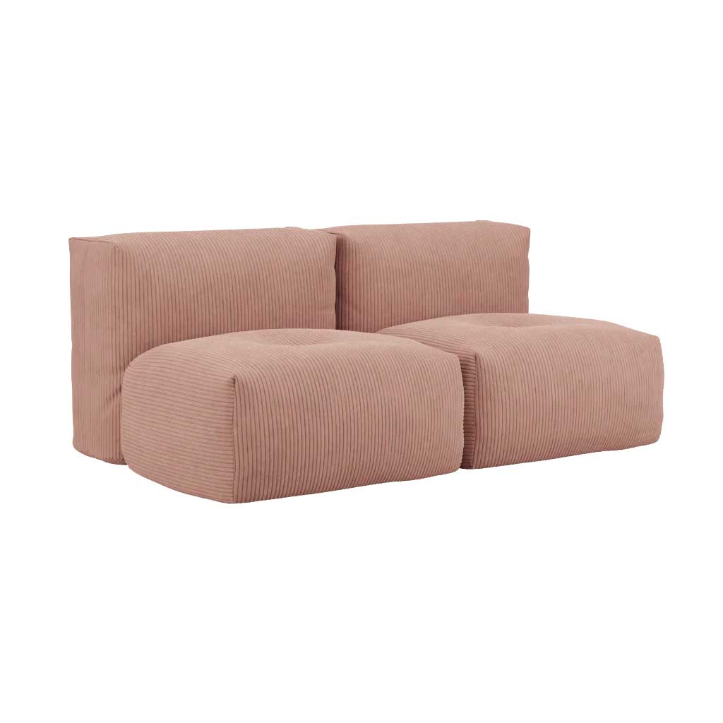 Soft Sofa Indoor - 2 Seater - Corduroy Rose - SACKit
