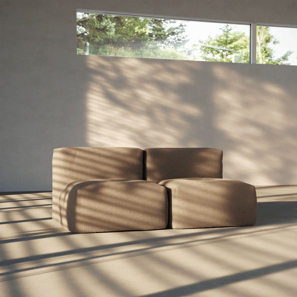 Soft Sofa Indoor - 2 Seater - Teddy Brown - SACKit