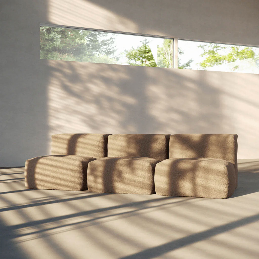 Soft Sofa Indoor - 3 Seater Open - Teddy Brown - SACKit