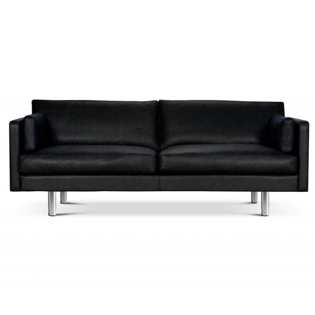 Classic 3 pers. Sofa - Sort Læder - Saxo Living
